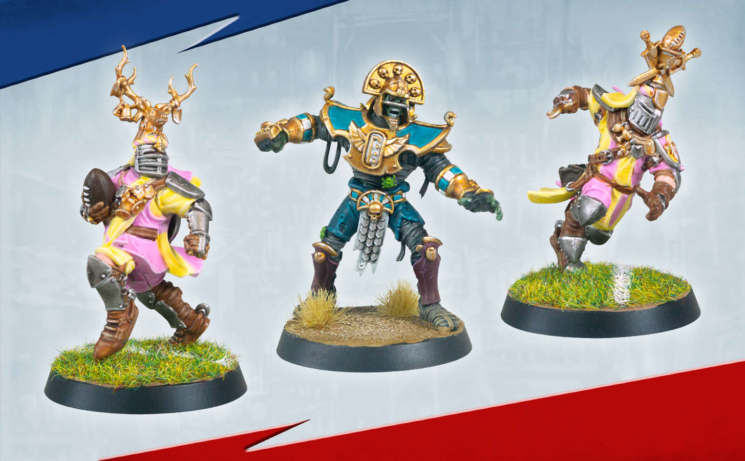 血碗橄欖球－巴托尼亞和古墓王球隊由戰鎚社群團隊繪製