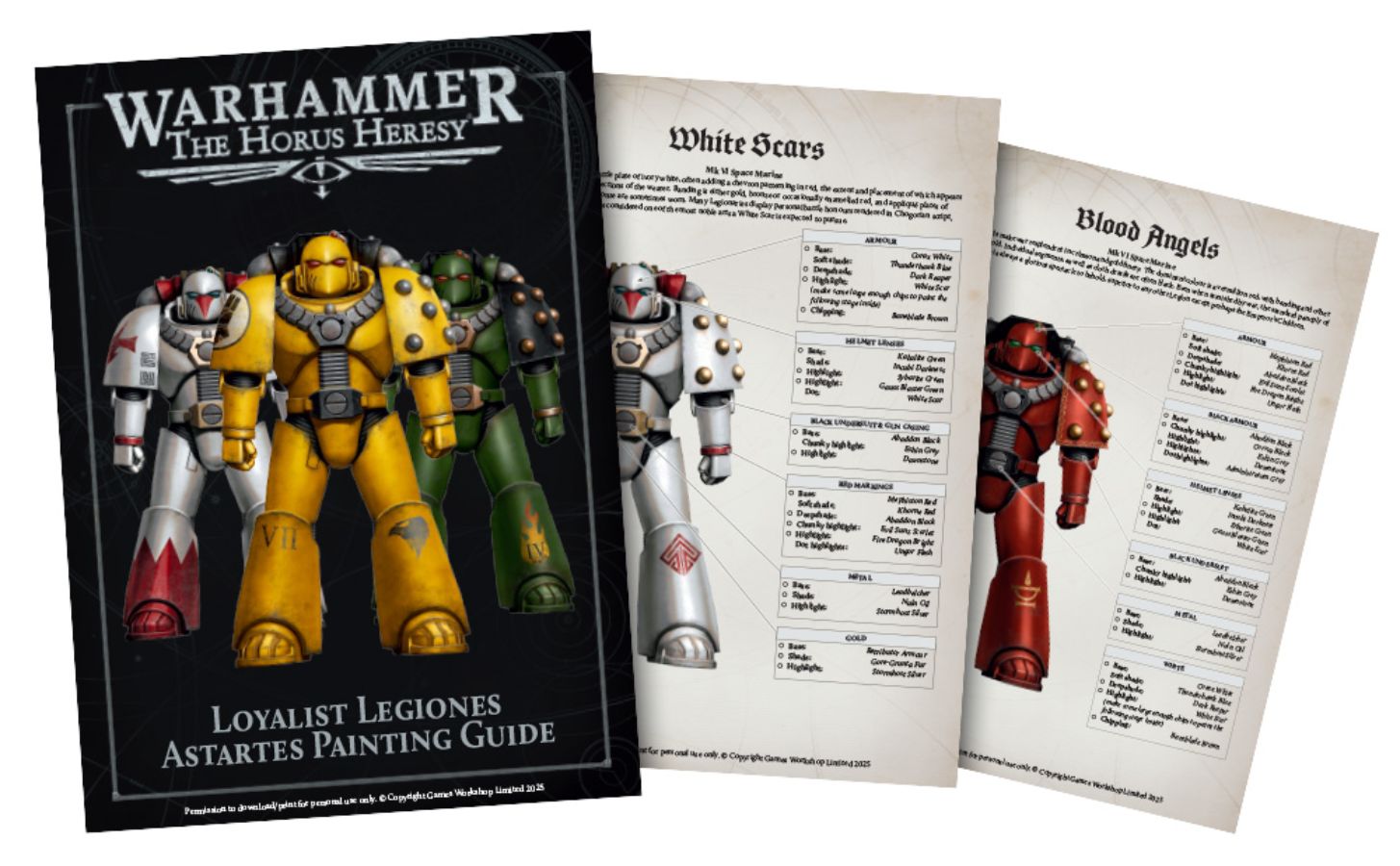 戰鎚荷魯斯之亂－忠誠方軍團上色指南